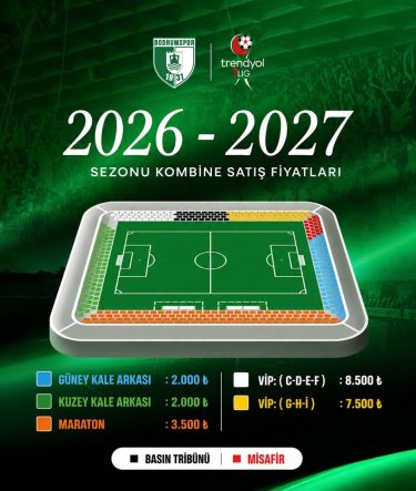 Bodrumspor’da 2026-2027 Sezonu Kombine Satışları Başladı