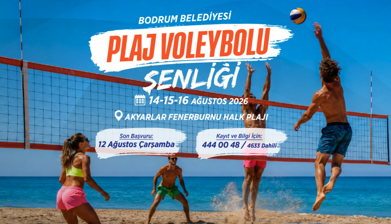 Belediyeden Plaj Voleybolu Şenliği